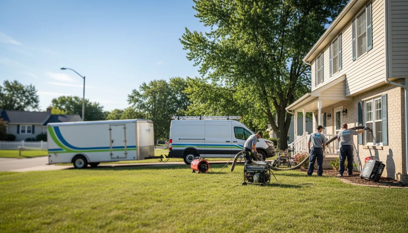Flooded Basement Restoration And Cleanup With Repair in Hugo, MN near me
